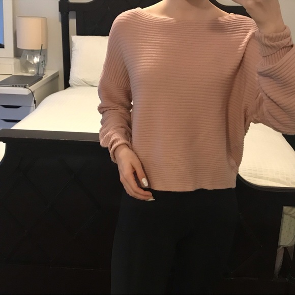 Pink Ribbed Garage Sweater - Picture 3 of 3